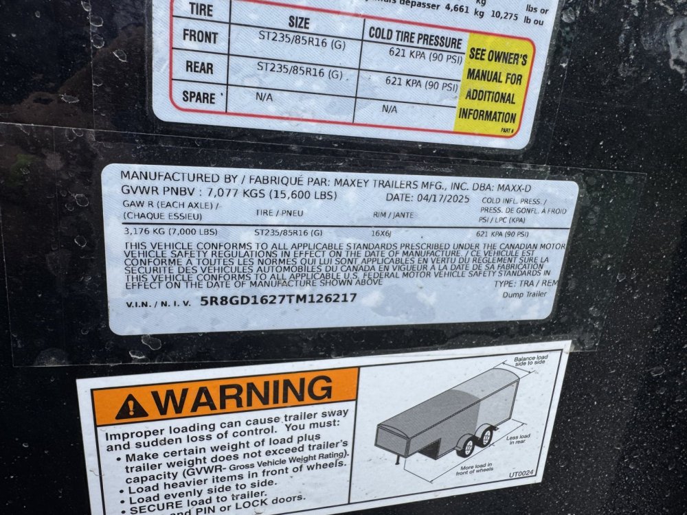 MAXX-D 7x16 15,600 Dump