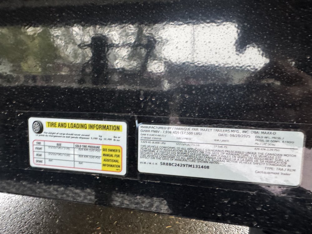 MAXX-D 8.5x24 17,500 Equipment