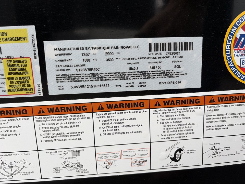 Mirage 6x12 2,990 Enclosed