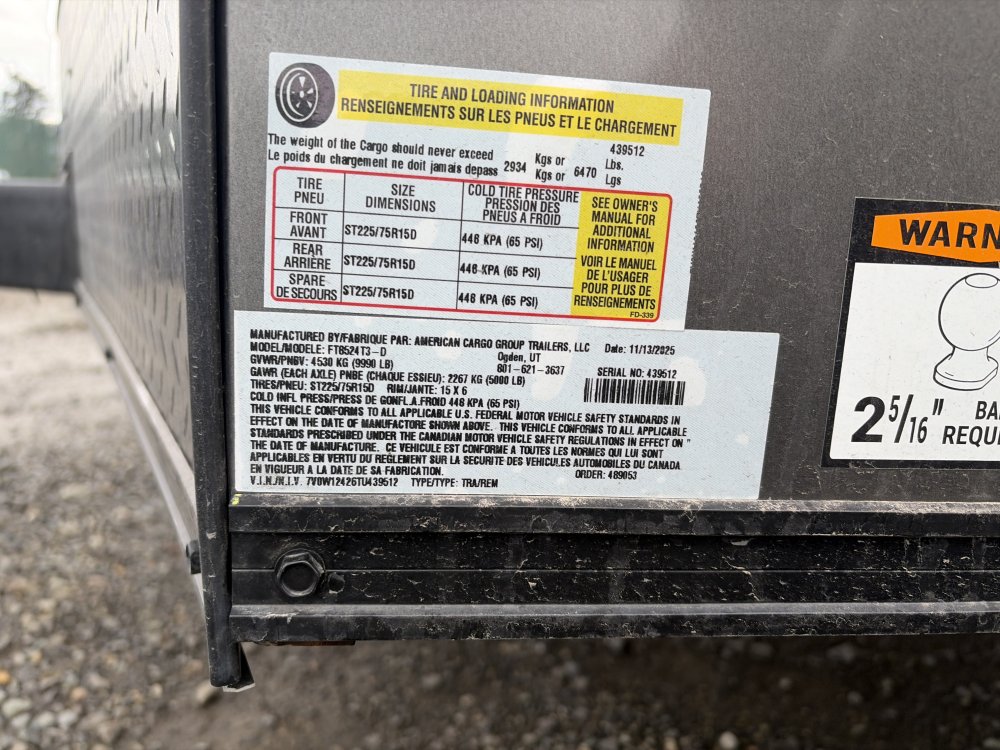 Wells Cargo 8.5x24 9,990 Enclosed Cargo