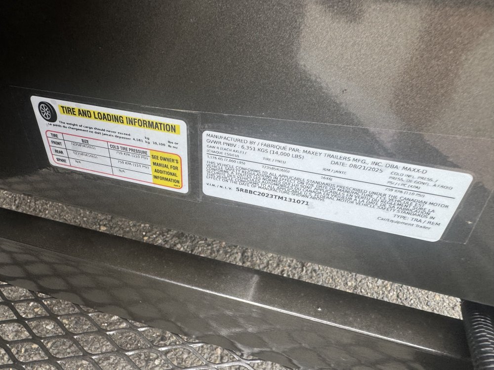 MAXX-D 8.5x20 14,000 Flatbed