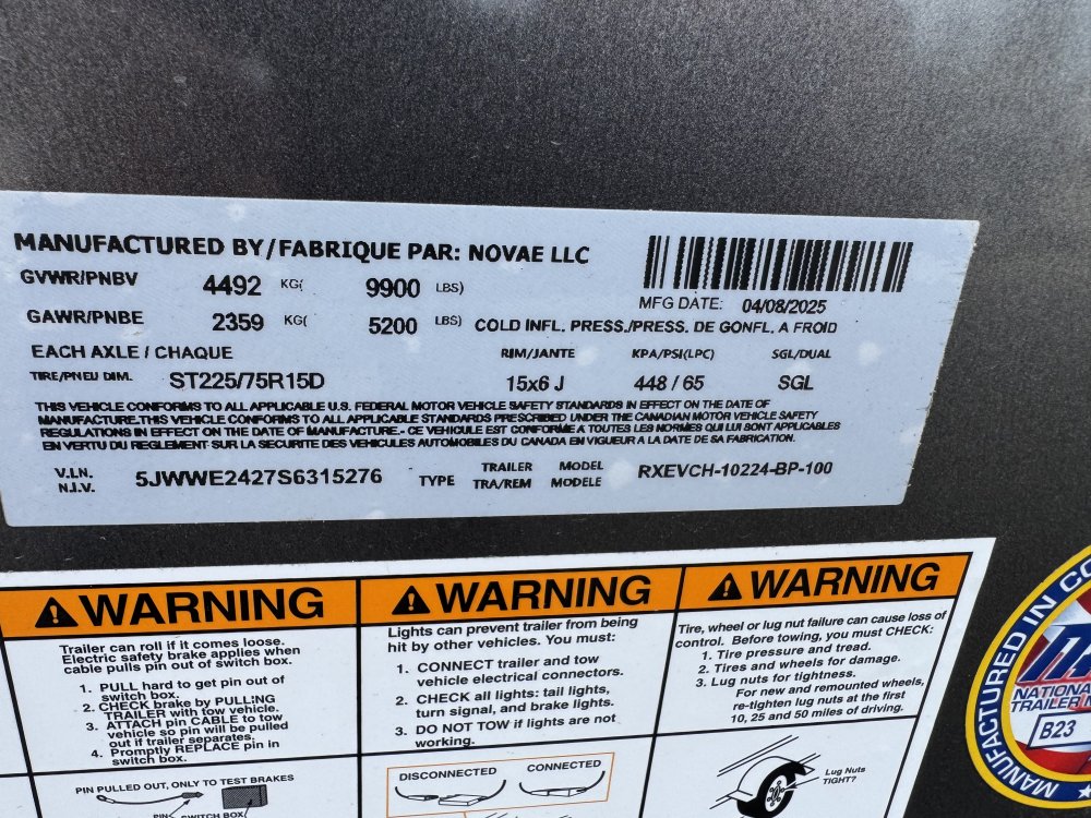Mirage 8.5x24 9,900 Enclosed