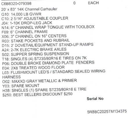 Maxx-D 7x20 14,000 Car Hauler