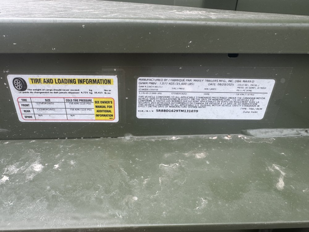 MAXX-D 7x16 15,600 Dump