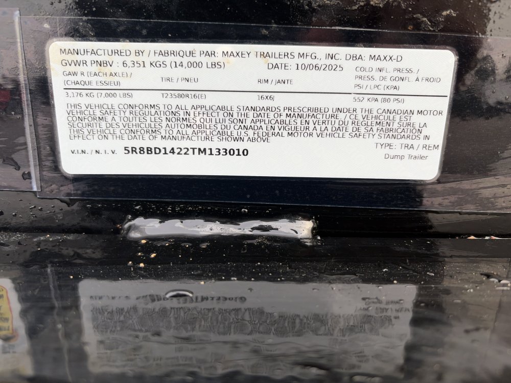 Maxx-D 7x14 14,000 Dump