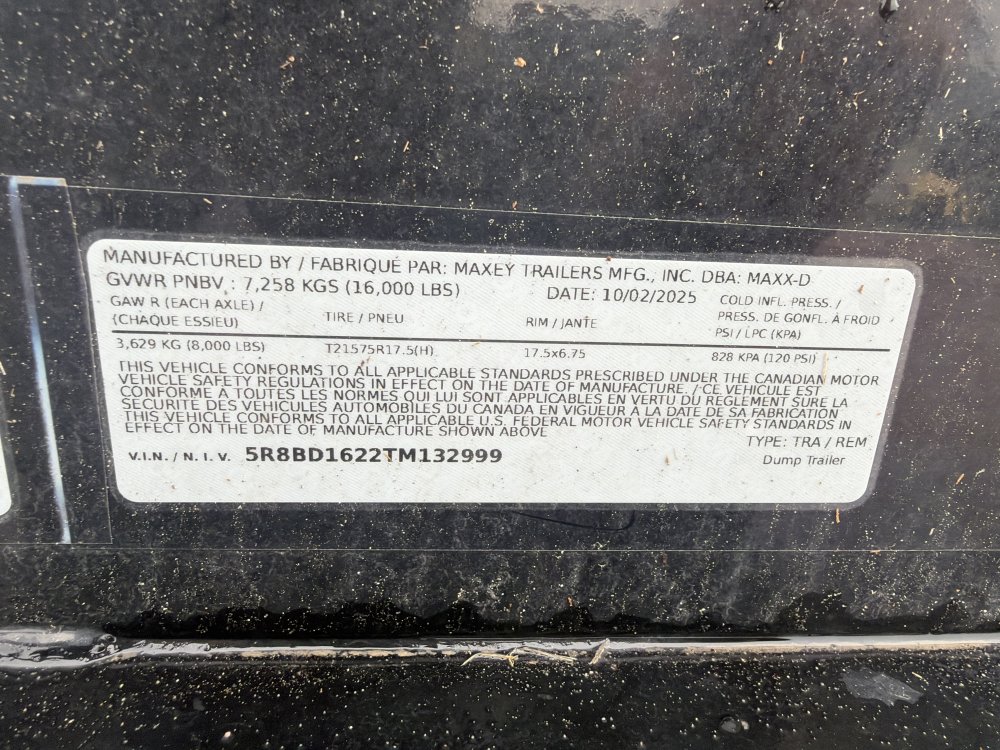 Maxx-D 7x16 16,000 Dump