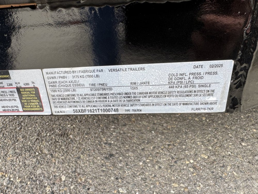 Versatile 7x16 7,000 Utility