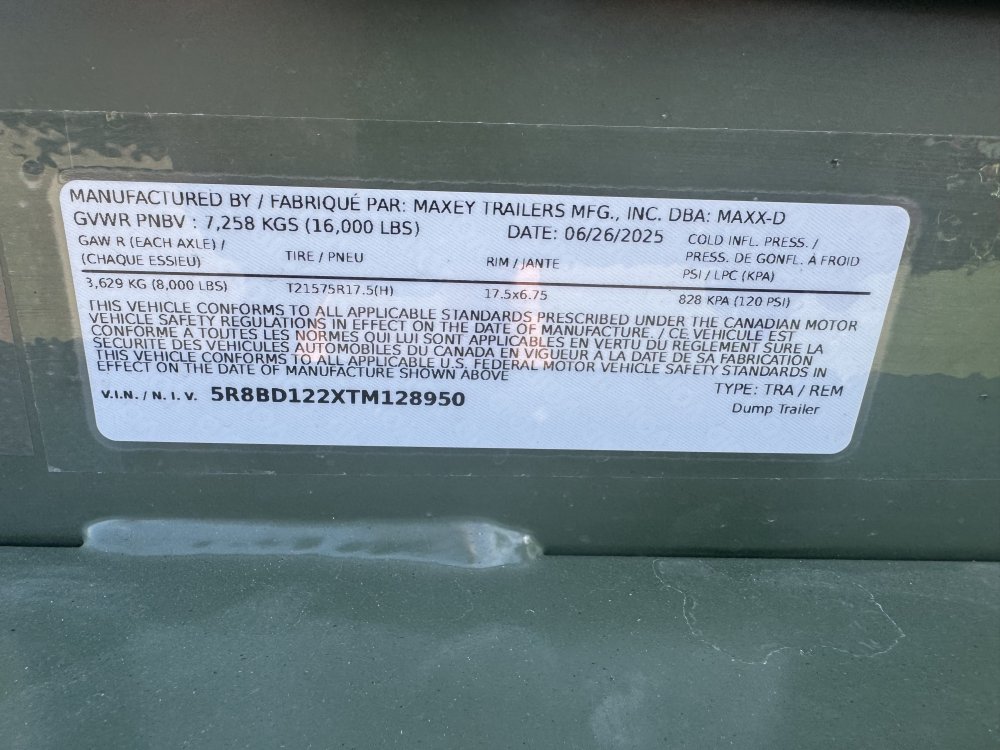 MAXX-D 7x12 16,000 Dump