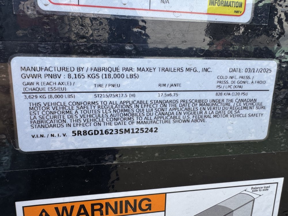 MAXX-D 7x16 18,000 Dump