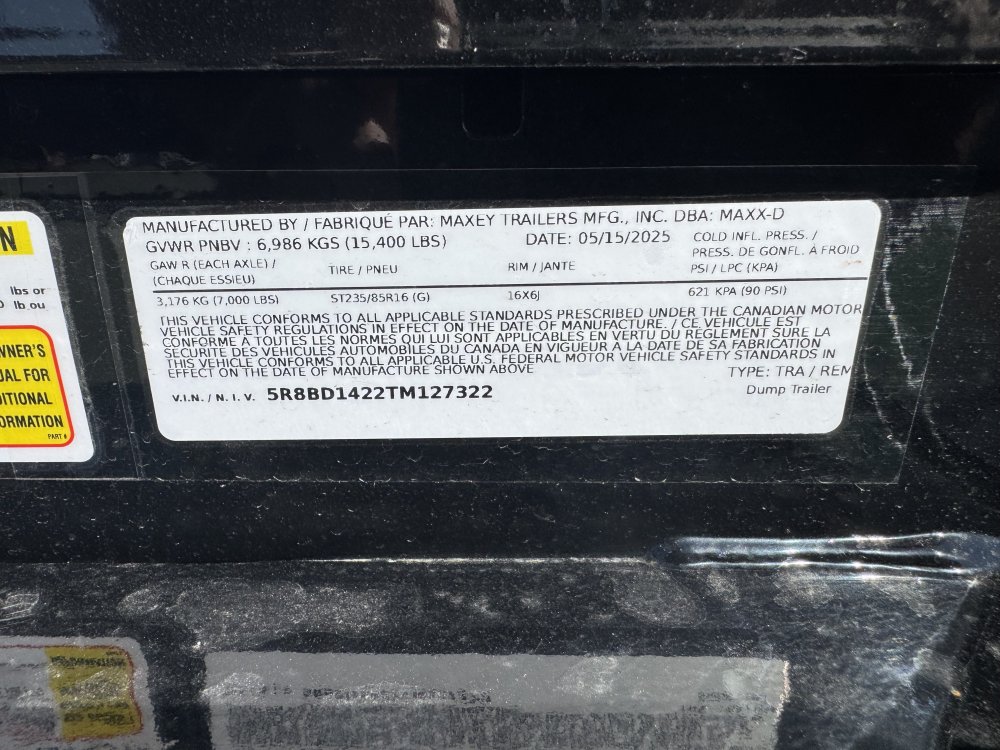 MAXX-D 7x14 15,400 Dump