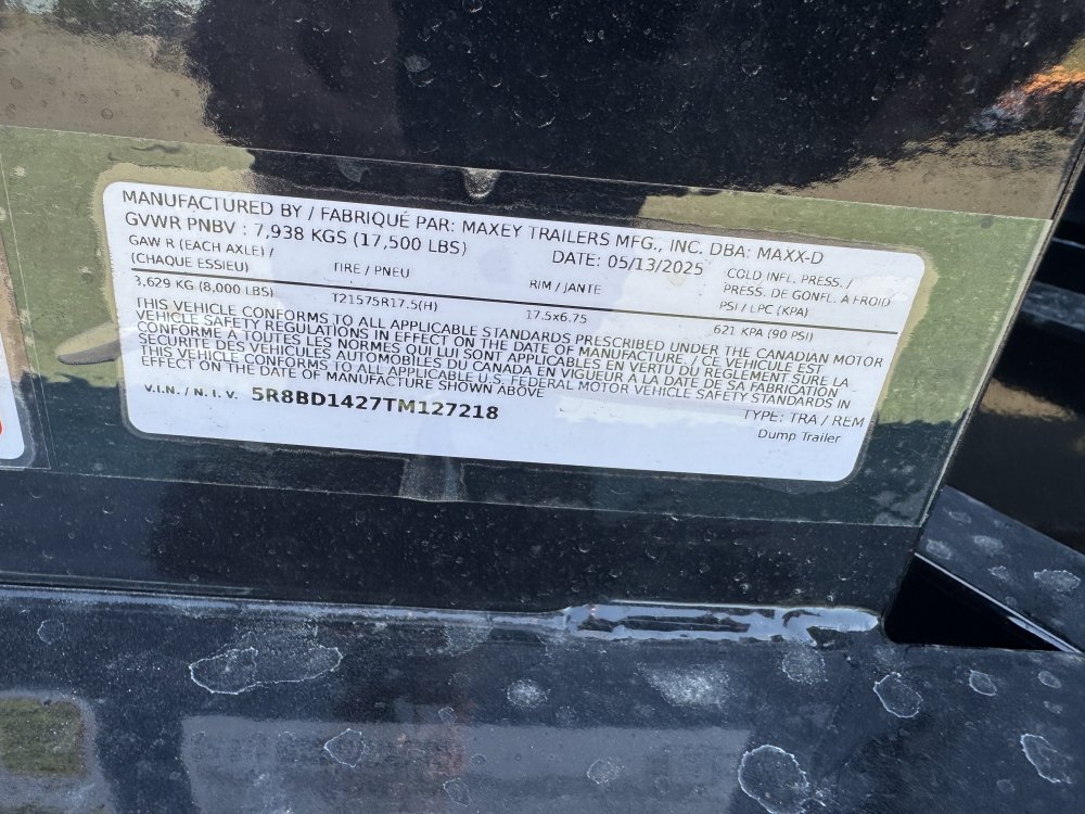 MAXX-D 7x14 17,500 Dump