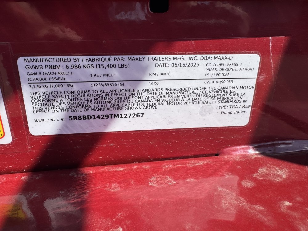 MAXX-D 7x14 15,400 Dump