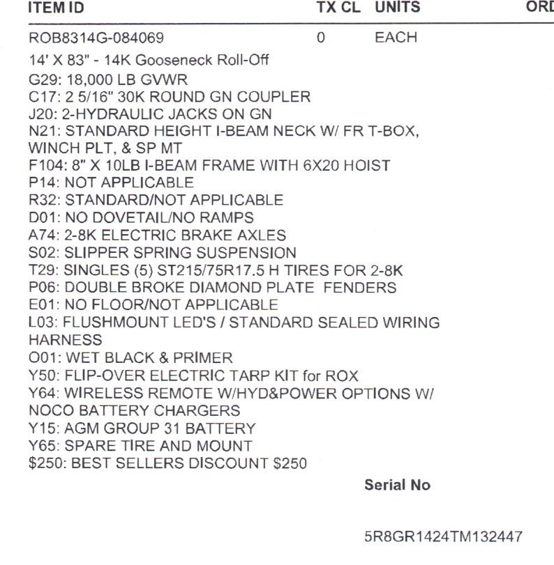 Maxx-D 7x14 18,000 Roll-Off