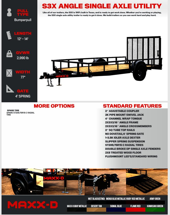 Maxx-D 7x14 2,990 Utility