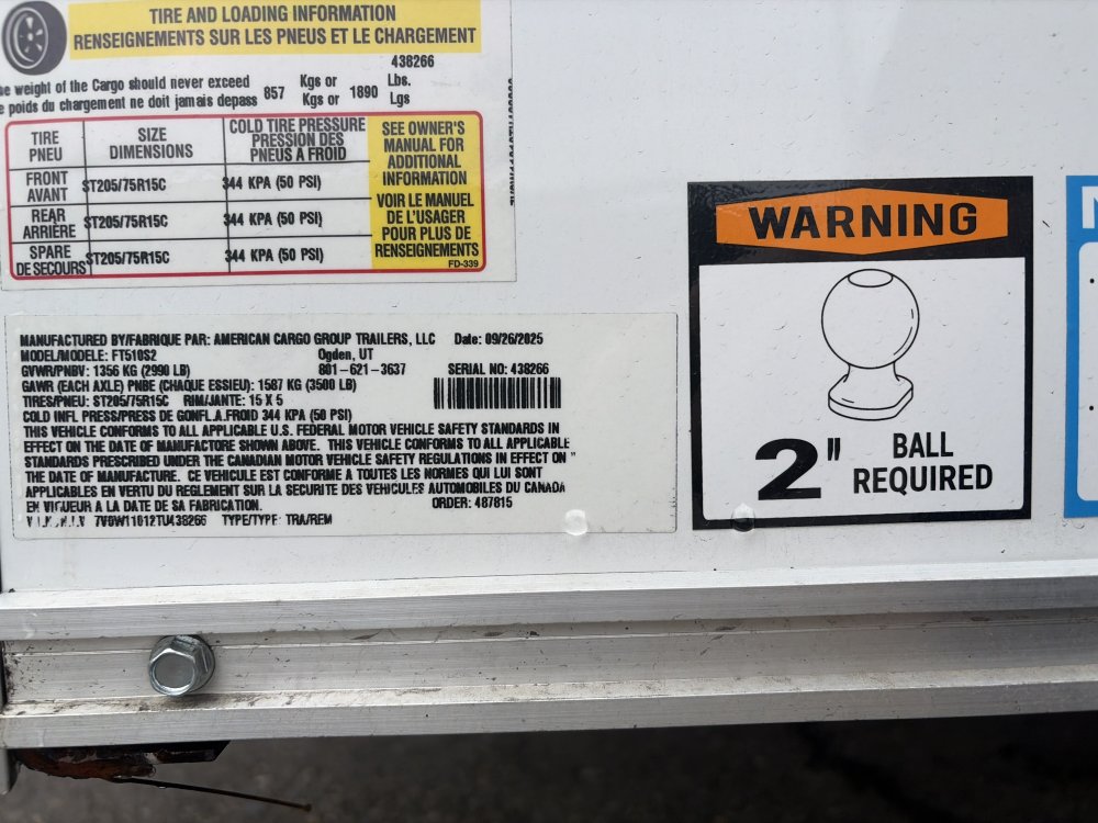 Wells Cargo 5x10 2,990 Enclosed Cargo