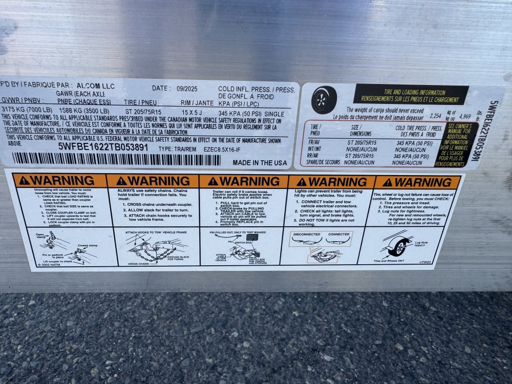 EZ Hauler 8.5x16 7,000 Enclosed