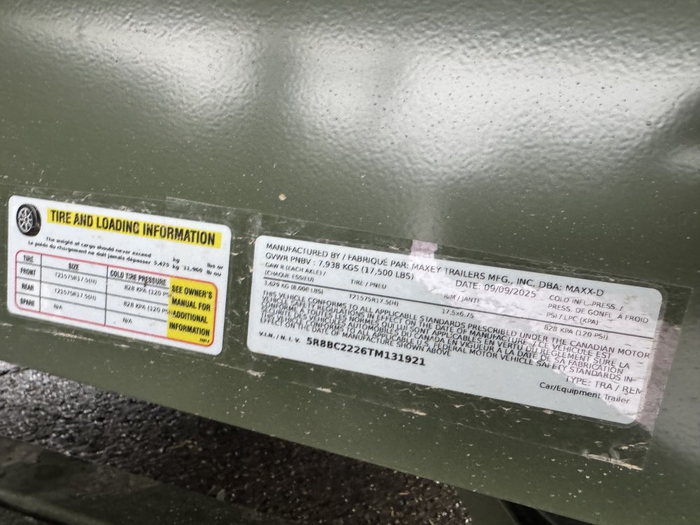 MAXX-D 8.5x22 17,500 Equipment