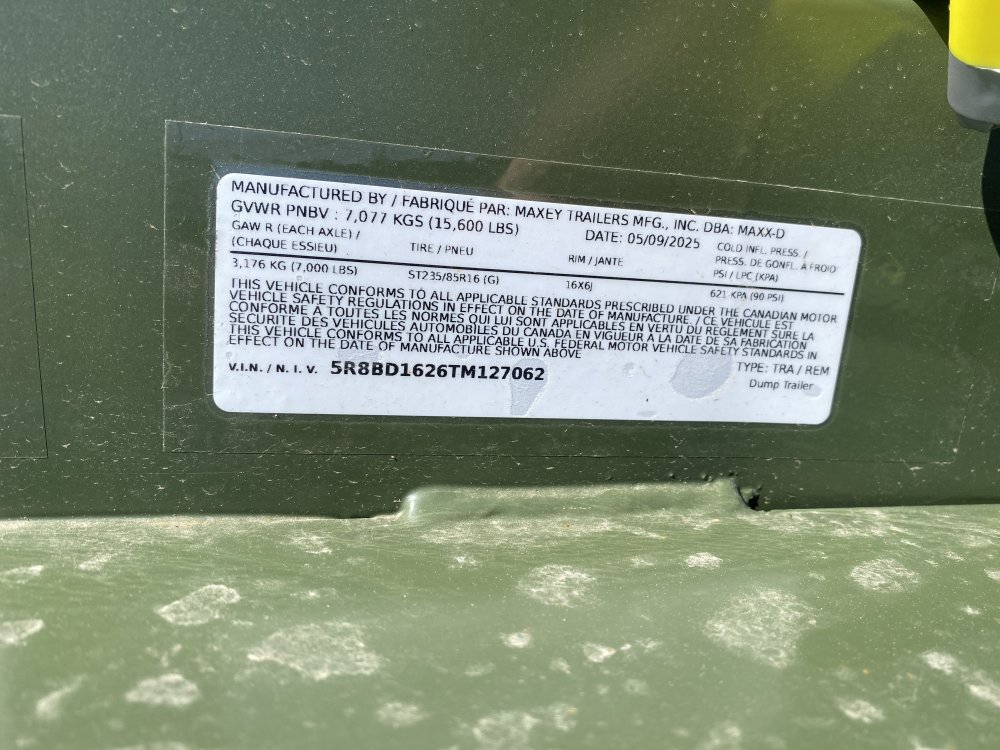 MAXX-D 7x16 15,600 Dump