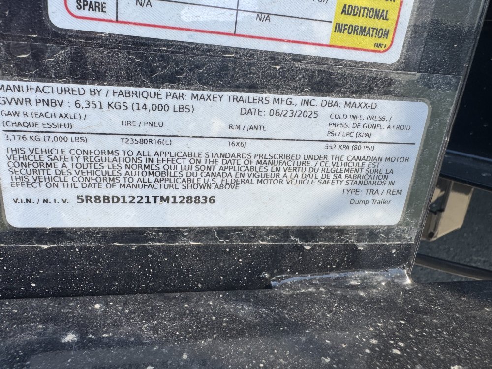 MAXX-D 6x12 14,000 Dump