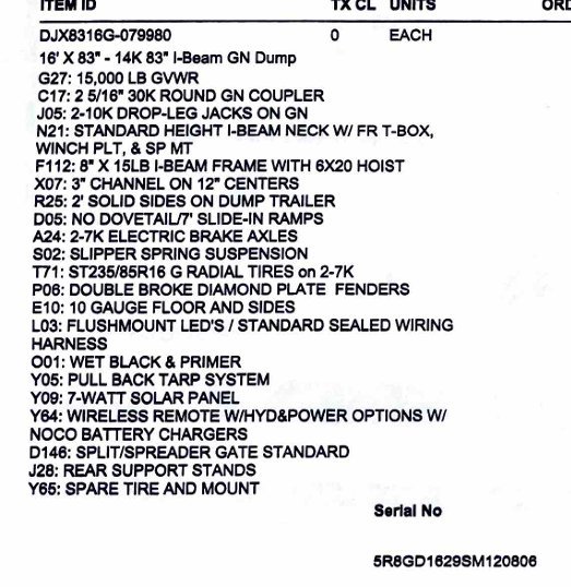 MAXX-D 7x16 15,600 Dump