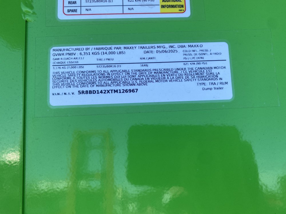 MAXX-D 7x14 14,000 Dump