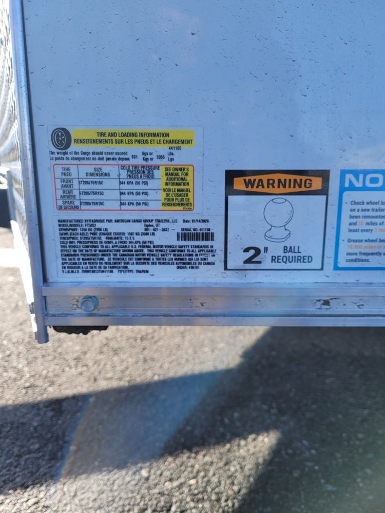 Wells Cargo 5x8 2,990 Enclosed Cargo