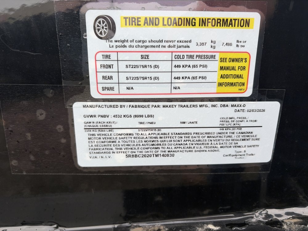 Maxx-D 8.5x22 9,990 Deck In-Between