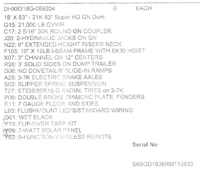 MAXX-D 7x18 21,000 Dump
