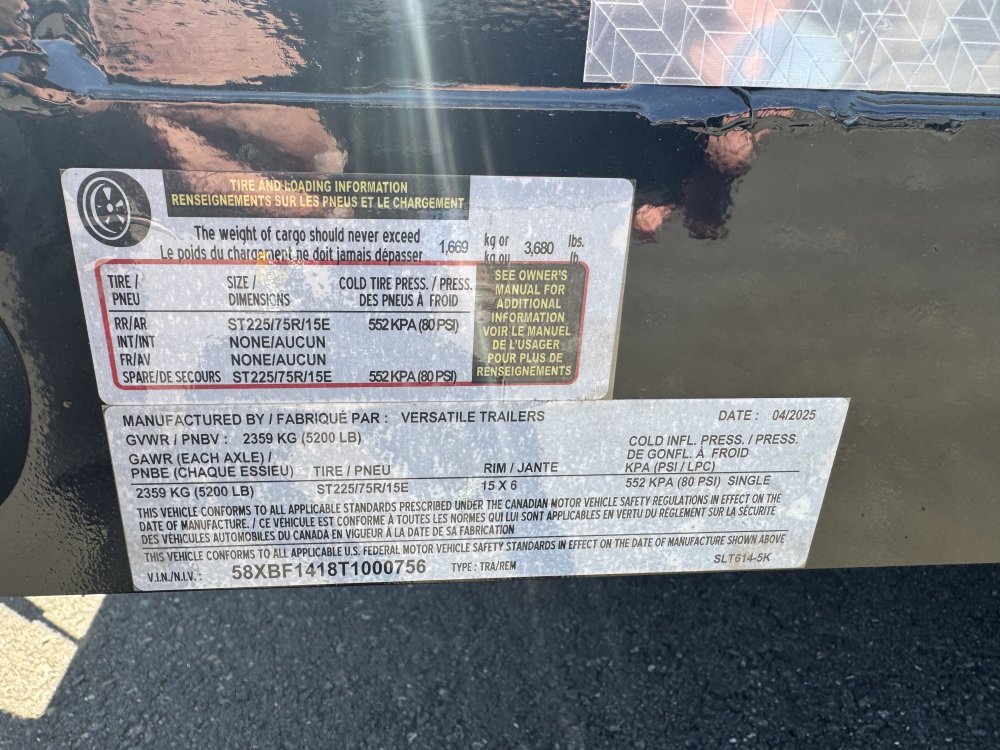 Versatile 6x14 5,200 Utility