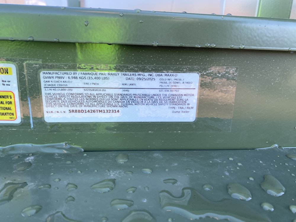 MAXX-D 7x14 15,400 Dump