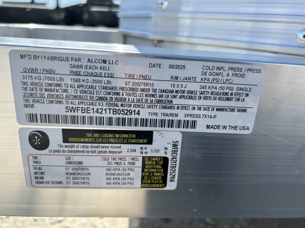 Xpress 7x14 7,000 Enclosed