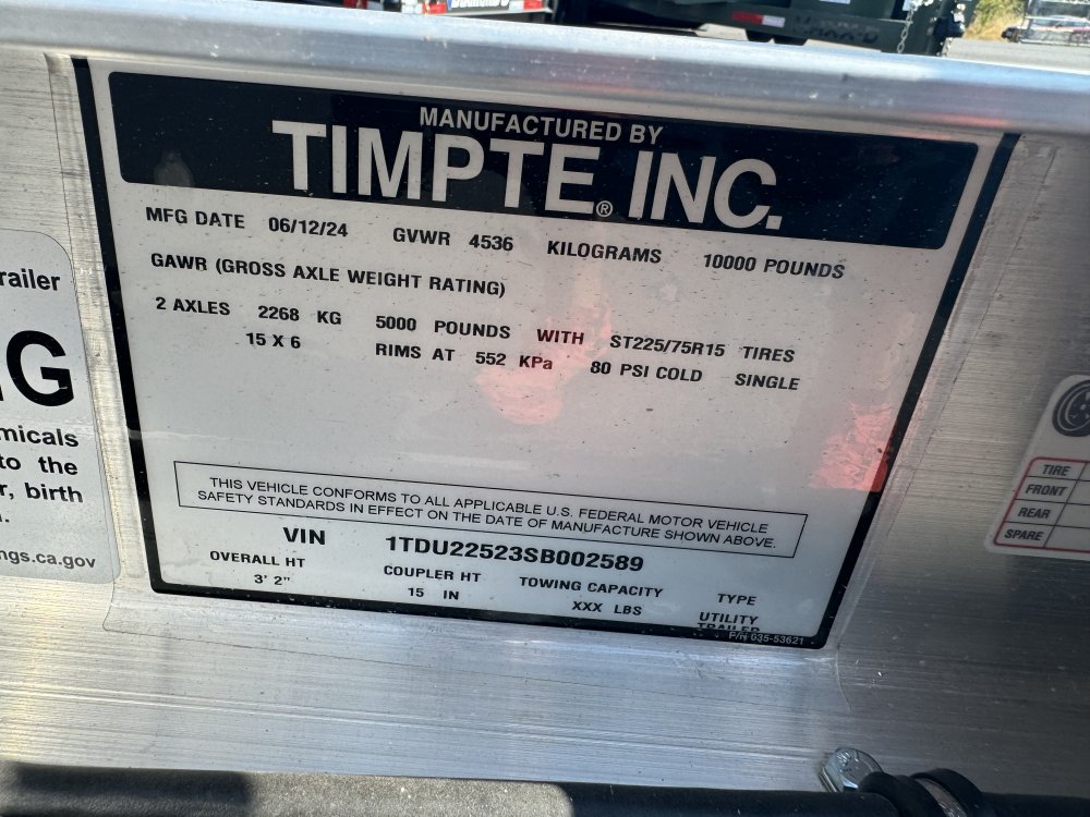 TIMPTE 7x20 Flatbed