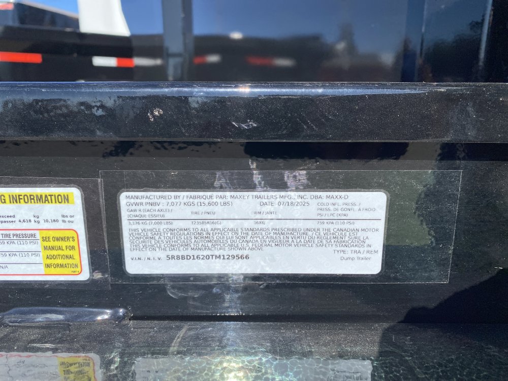 MAXX-D 7x16 15,600 Dump