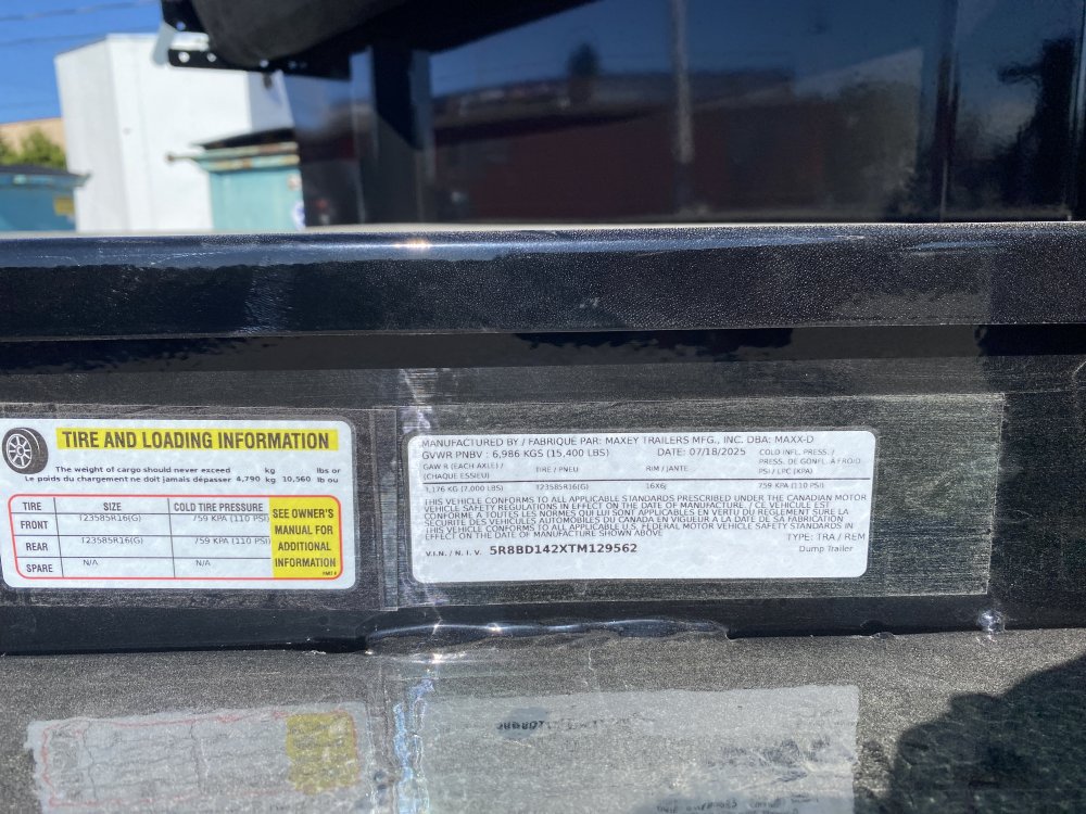 MAXX-D 7x14 15,400 Dump