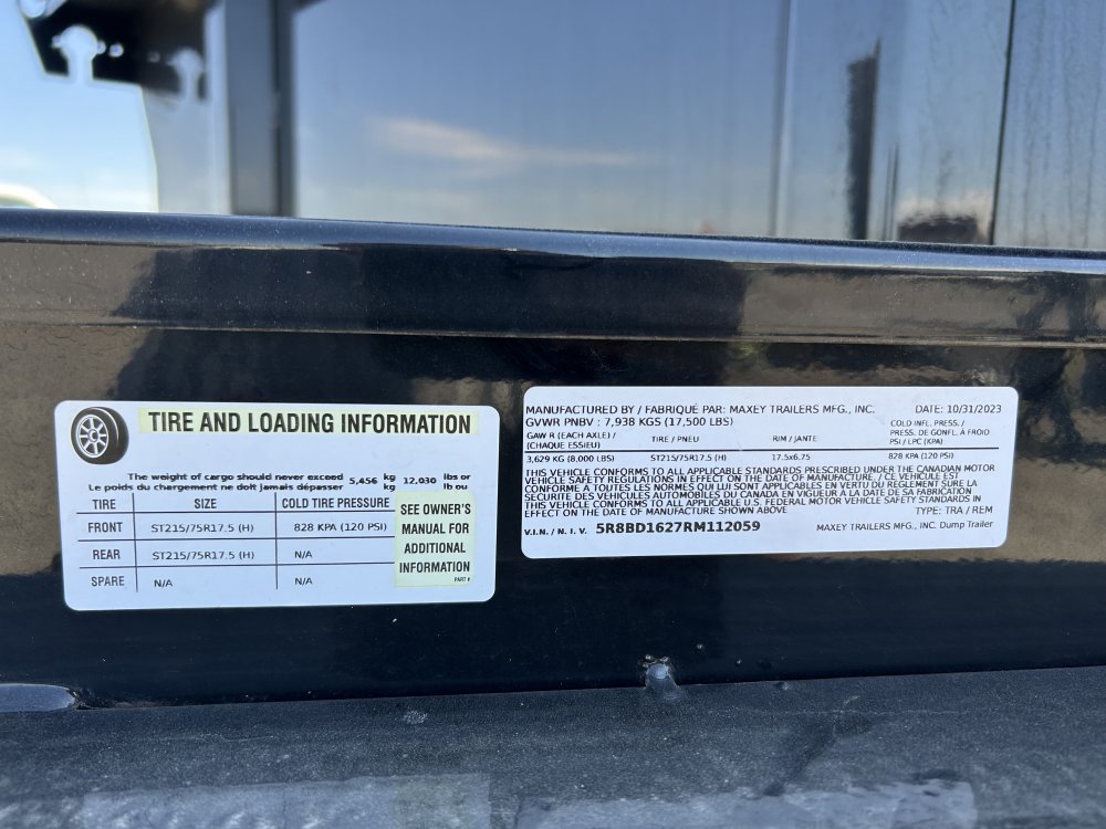 MAXX-D 7x16 17,500 Dump