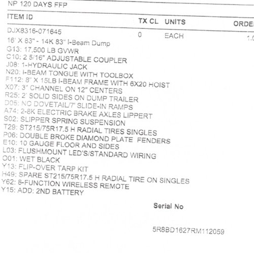 MAXX-D 7x16 17,500 Dump