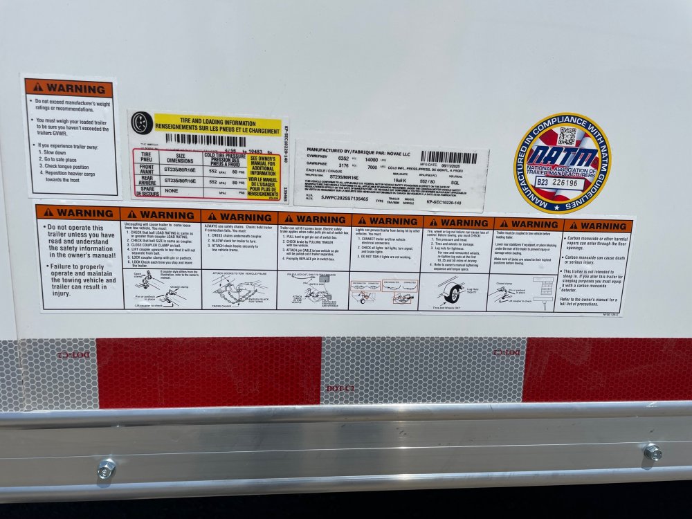 Pace American 8.5x20 14,000 Enclosed