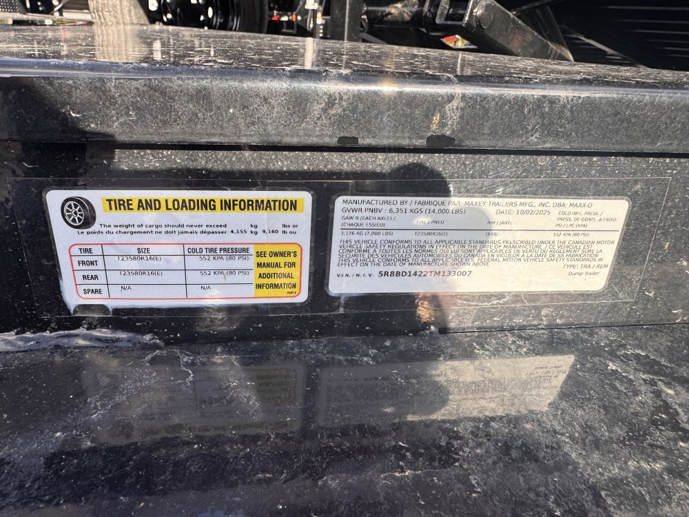 Maxx-D 7x14 14,000 Dump