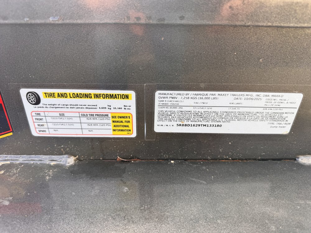 Maxx-D 7x16 16,000 Dump