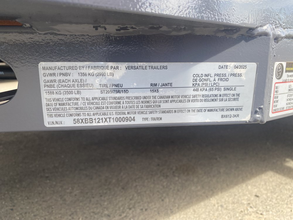 Versatile 6x12 2,990 Utility