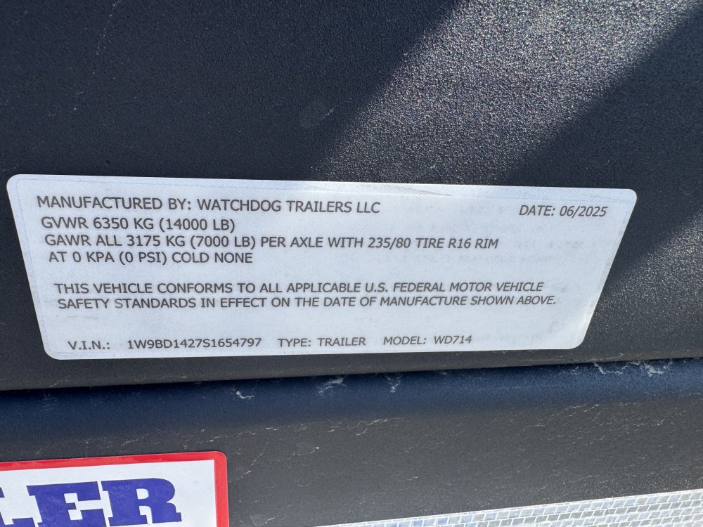 Watchdog 7x14 14,000 Dump