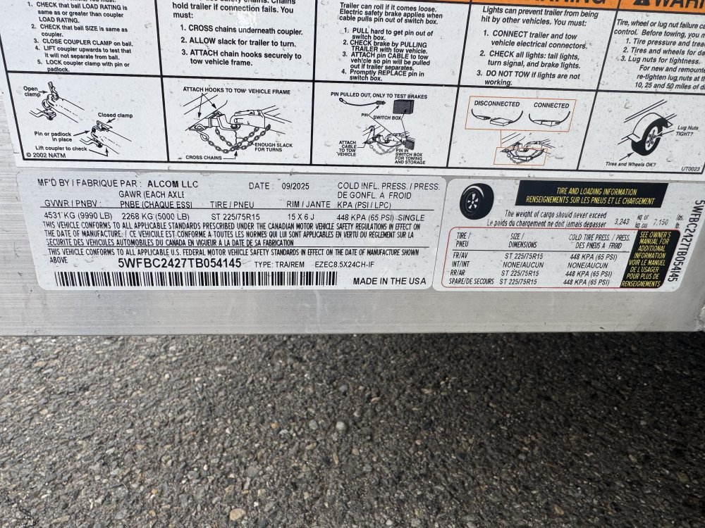 EZ Hauler 8.5x24 9,990 Enclosed