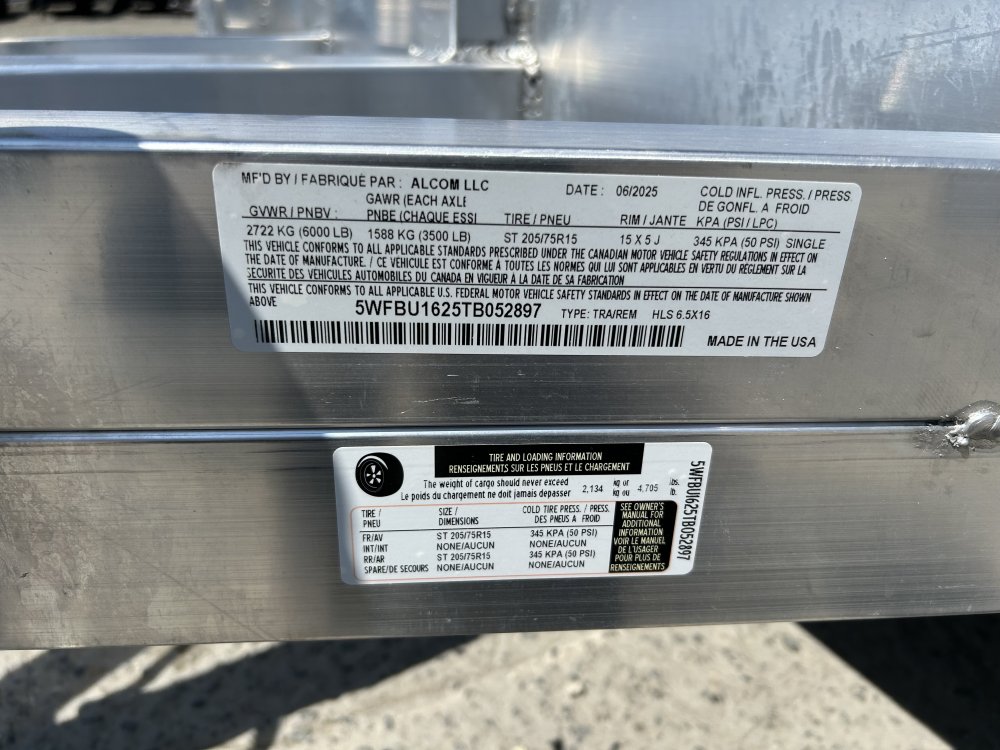 ALCOM 6.5x16 6,000 Utility