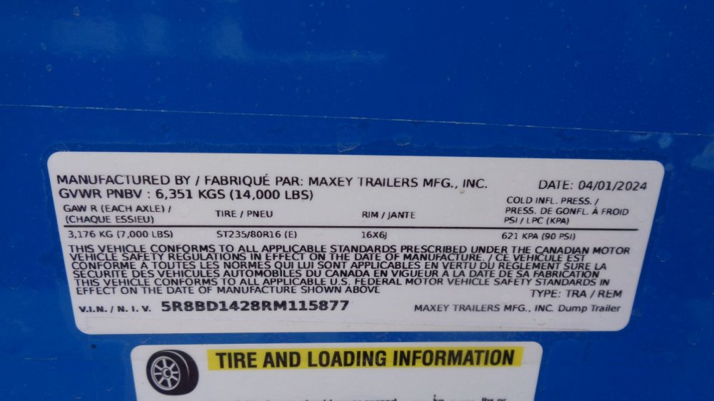 MAXX-D 7x14 14,000 Dump