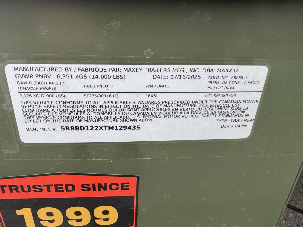 MAXX-D 6x12 14,000 Dump
