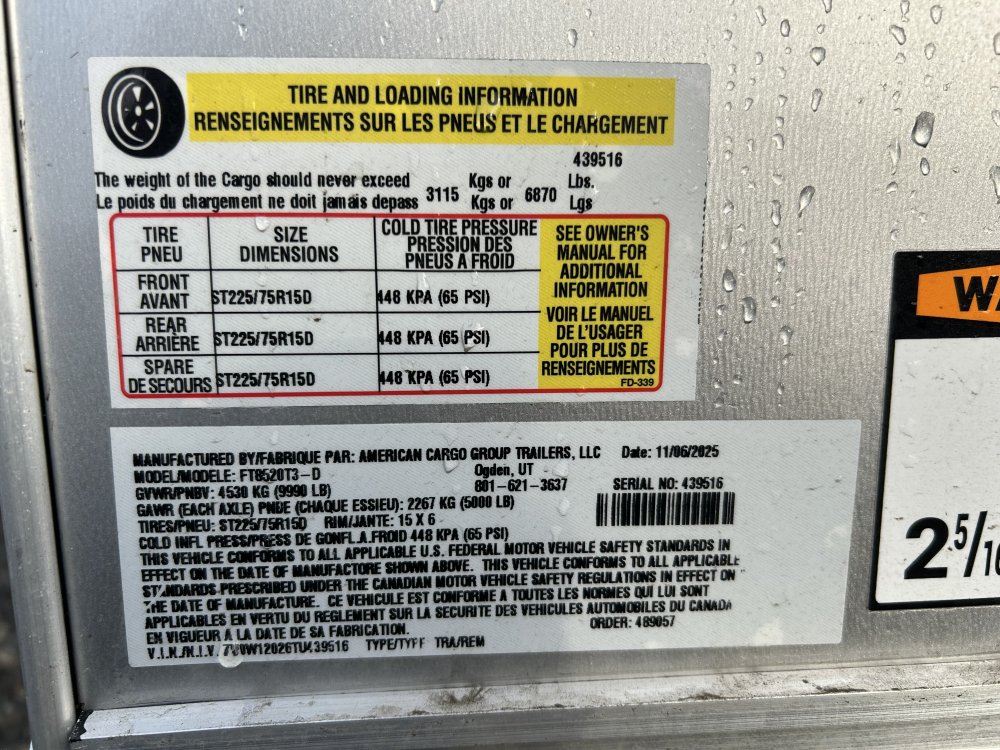 Wells Cargo 8.5x20 9,990 Enclosed Cargo