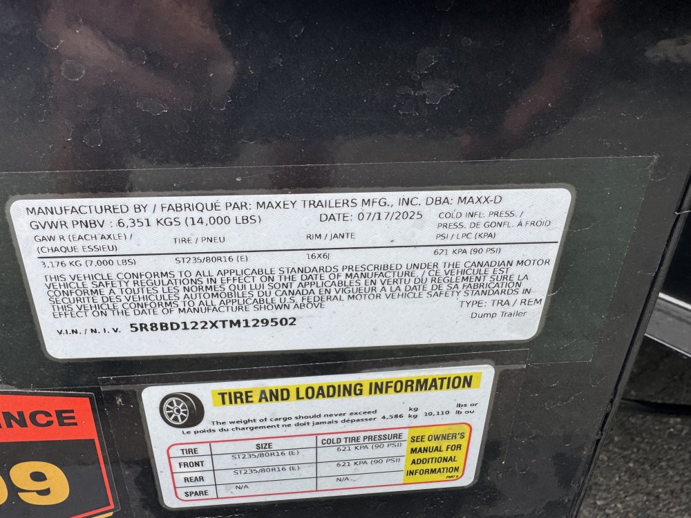 MAXX-D 6x12 14,000 Dump