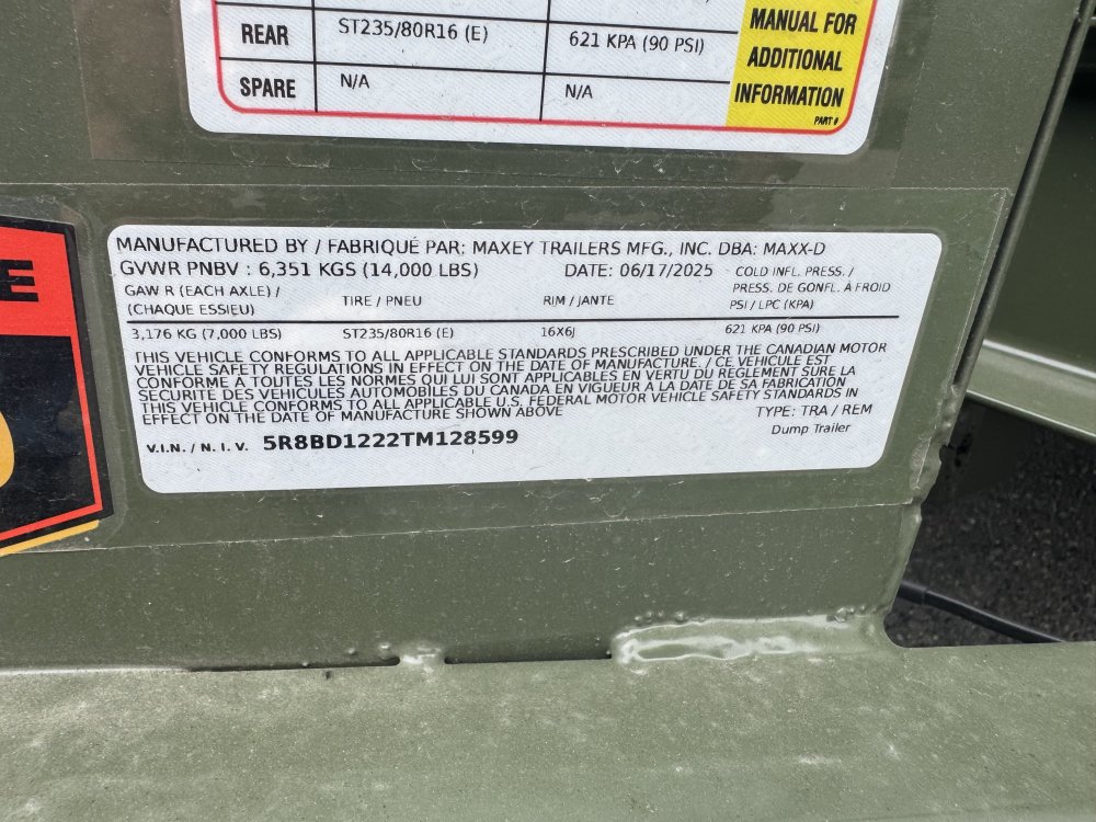 MAXX-D 6x12 14,000 Dump