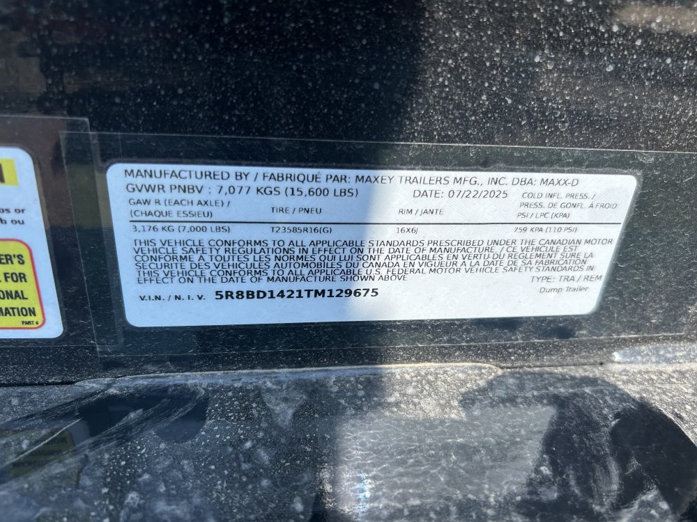 MAXX-D 7x16 15,600 Dump