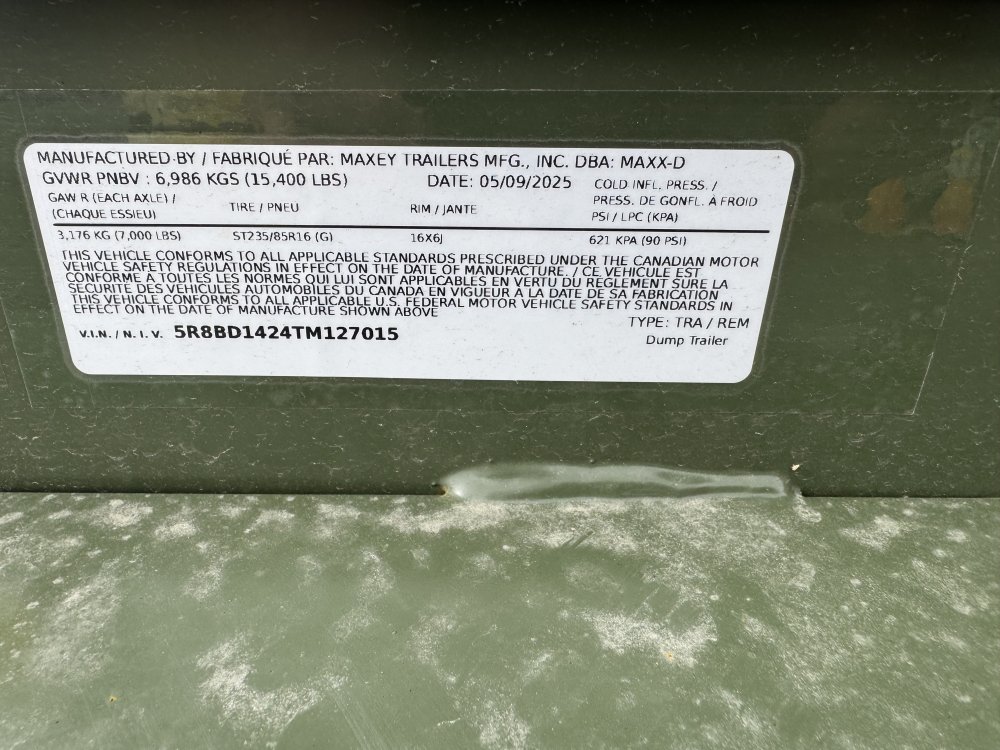 MAXX-D 7x14 15,400 Dump